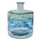 Hello Honey® 10.25" Blue Ombre Hand Painted Reclaimed Glass Vase